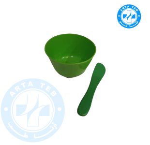 کاسه و اسپانول سیلیکونی آرایشگاهی