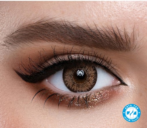 0014167_loroyal-crystal-brown-monthly_510.jpeg لنز رینبو فوزی براون عسلی خاکی دوردار - Image 1