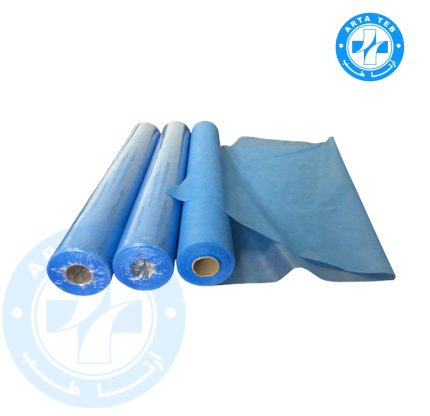 رول ملحفه یکبار مصرف عرض 80_ 17 گرم _ 20متر _ آبی