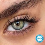 لنز سبز تیره دور مشکی رینبو| آرتا طب