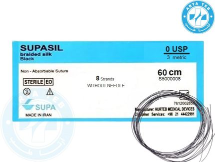 نخ جراحی سیلک بدون سوزن (8 رشته ای)