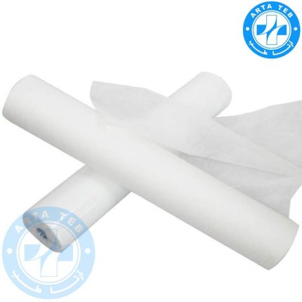 رول ملحفه یکبار مصرف عرض 60 گرماژ 17 سفید 40 متر