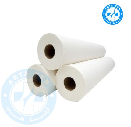 رول ملحفه یکبار مصرف عرض 60 گرماژ 25 سفید 20 متر (1)