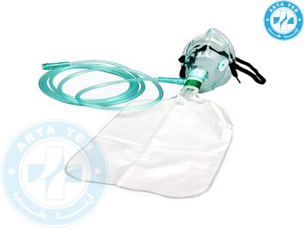 ماسک و لوله رابط اکسیژن بزرگسال با کیسه رزرو