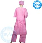 ست لباس بیمار (گان،کلاه،شلوار) زنانه 2